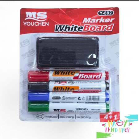 كرت اقلام وايت بورد + ممحاة